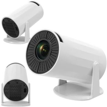 Mini Proyector Portátil Almalux 4K con Android, WiFi 6, Bluetooth 5.0, Pantalla de hasta 130”, Corrección Trapezoidal Automática y Conexiones HDMI/USB
