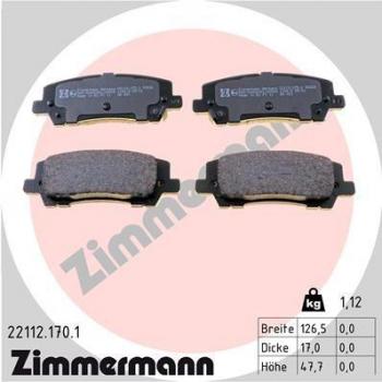 Pastillas de freno ZIMMERMANN 22112.170.1