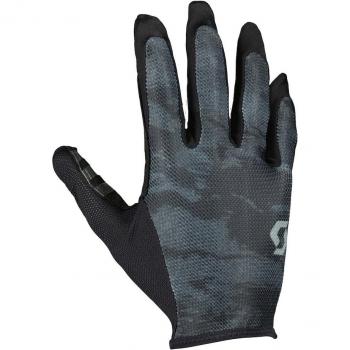 Guantes de ciclismo unisex Scott Traction LF negros y grises oscuros - Talla S