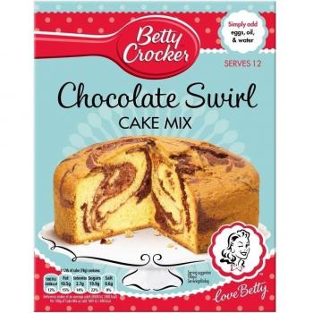 Betty Crocker La Mezcla Del Chocolate De Turbulencia Pastel