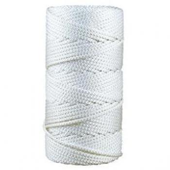 Cuerda Trenzada de Poliéster Alta Tenacidad 6 mm x 200 m - Color Blanco (Pack: 1)