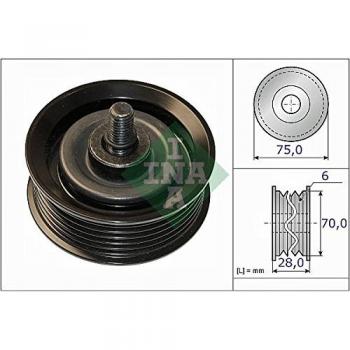 INA 532 0744 10 DEFLECTION/GUIDE PULLEY, V-RIBBED BELT