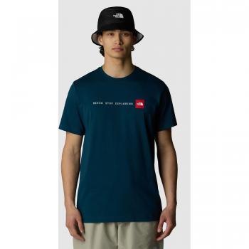 Camiseta de Hombre The North Face Never Stop Exploring Manga Corta Azul Marino - XL
