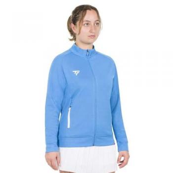 Chaqueta de chándal para mujer Tecnifibre Team, diseño ligero y transpirable, fabricada con materiales técnicos que permiten una óptima regulación de la temperatura, cierre frontal completo con cremallera, bolsillos laterales con cremallera