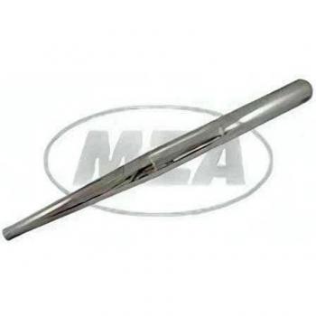 Escape MZ de una pieza, forma recta, L=1150 mm, d = 40 mm, cromado para TS250, TS250/1