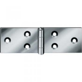Bisagra de acero galvanizado 60 x 25 mm con pasador MS, grosor 0.9 mm - VORMANN