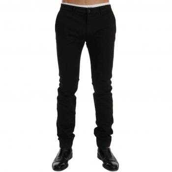 GF Ferre Cotton Stretch Chinos Pants - IT54 | XXL, Gianfranco Ferré, Chinos, male, Black, Size: 2XL Slim Fit Cotton Stretch Pants