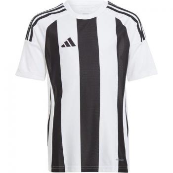Camiseta de fútbol adidas rayas 24 infantil blanca