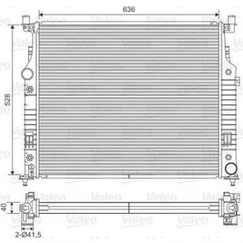 Radiador Valeo 701569 para Mercedes-Benz GL, ML y R Clase - Refrigeración del Motor