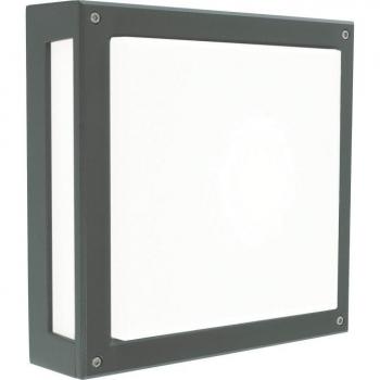 Aplique para jardín Nordland Grafito 28 cm, lámpara de pared exterior con LED integrado, color grafito, clasificación IP65