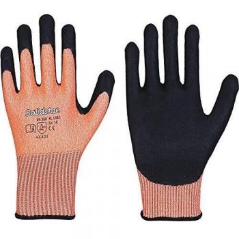 Guantes de protección contra cortes Solidstar 1683 Talla 10 Naranja/Negro EN 388 PSA II (Paquete de 12)