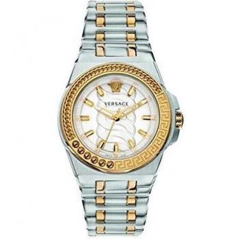 Versace Chain Reaction Women's Quartz Watch - Sapphire Glass, Stainless Steel, Chic Design