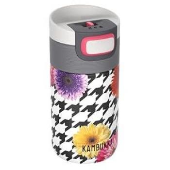 Taza Térmica Kambukka Etna 300 ml - Floral Patchwork, Acero Inoxidable, A Prueba de Fugas, Mantiene el Calor 5 Horas