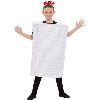 Disfraz de Papel Blanco para niños de Smiffy's