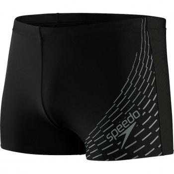 Bañador de hombre Speedo Medley Logo Aquashort negro gris - 28
