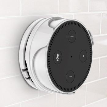 Soporte de pared para Echo Dot 2ª generación con gestión de cables y bobinador