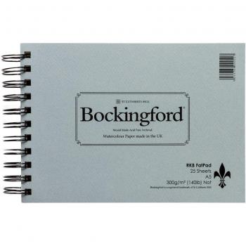 A5 Watercolour Paper Bockingford Cold Pressed Fat Pad 25 Sheets 300gsm