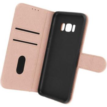 Funda Samsung Galaxy S8 con Tarjetero y Soporte de Vídeo en color Rosa
