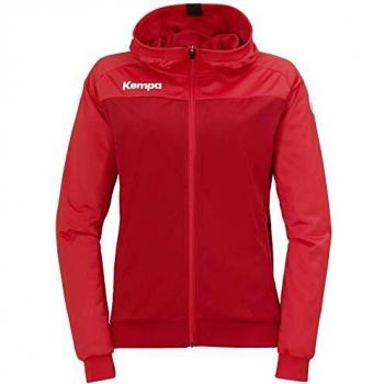 Kempa Prime Multi Jacket Women Chaqueta De Balonmano con Capucha para Mujer, Rojo Chili/Rojo, S