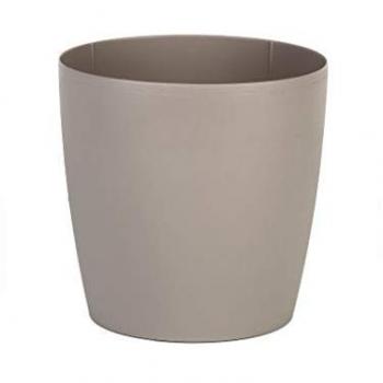 Maceta Redonda de Polipropileno Camelia Color Crema 30x28 cm Venta Unitaria