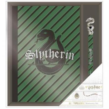 Harry Potter Slytherin Stationery Set - Notebook and Pen