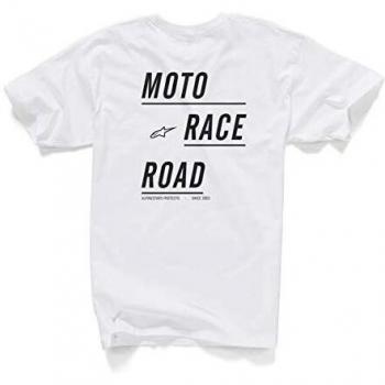 Alpinestars Moto Camiseta, Bianco, L para Hombre