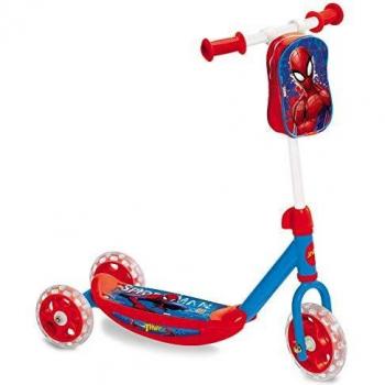 Spiderman - Patinete 3 Ruedas con Bolsa