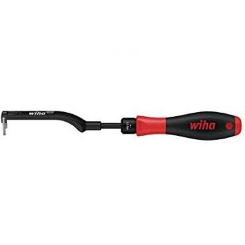 Wiha Juego de destornilladores dinamométricos TorqueFix® con llave de cables para conector redondo, 2 unidades, limitación del par de apriete preajustada de forma fija (36846)