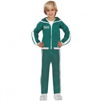 Disfraz Infantil Jugador Juego del Calamar Verde Talla 5-6 Años Guirca