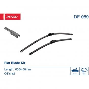 Limpiaparabrisas DENSO DF-089, Longitud 600+450mm, Delantero, 2 Pieza
