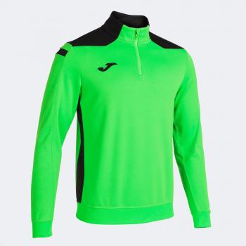 Joma Championship VI Men's 1/2 Zip Training Sweatshirt in Fluorescent Green and Black