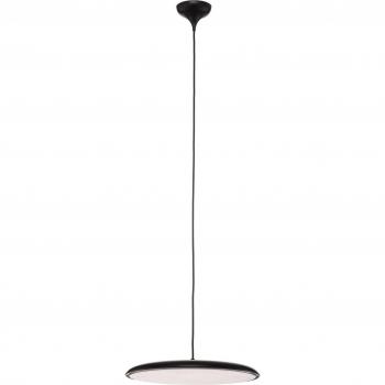 Lámpara colgante LED Artist Black Metal 6 cm, Ø 40 cm, integrada