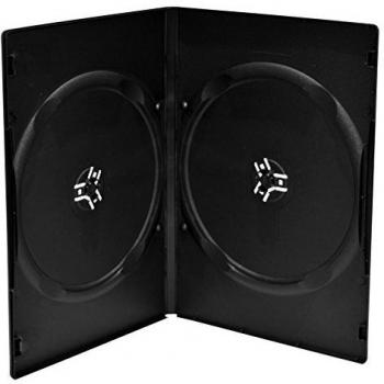 MediaRange box14 Funda vacía para DVD, 9 mm, Color Negro