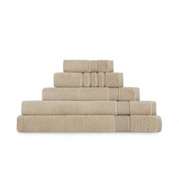 Lavabo 50x100 cm Abecé Casa Toalla de Baño 100% Algodón Gamma Zero Twist 600 GR/M2 Beige
