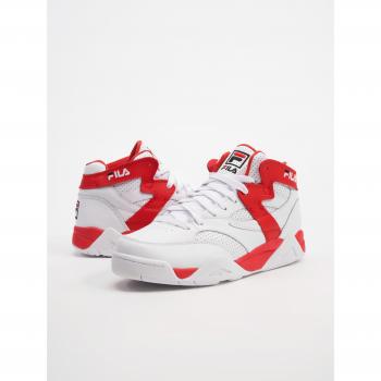 Fila M-Squad Mid Basketball Sneakers for Men - White/Red