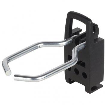 wolfcraft 6092000 - Pack de 5 ganchos con bucle para panel perforado