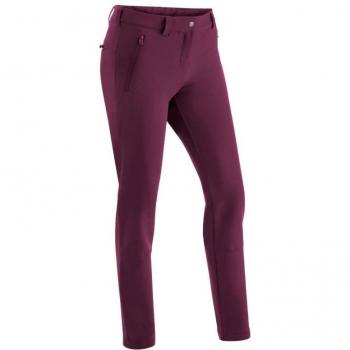 Maier Sports Helga Slim Women's Outdoor Hiking Pants - Warm, Durable, Short Size, Cherry Wine