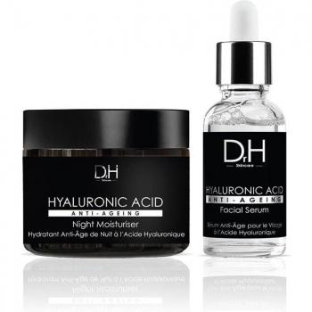 Crema Hidratante de Noche y Sérum Facial Antiedad con Retinol y Ácido Hialurónico 60ml + 30ml