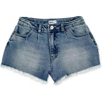 Short de niña denim Tuc Tuc con bajo deshilachado y estilo Californian Chill