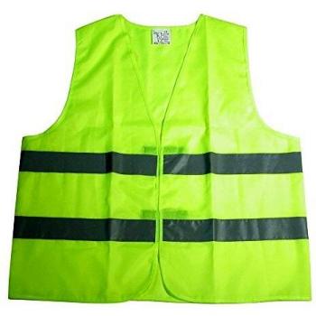 CG Car Professional Chaleco Reflectante homologado, Oxford Amarillo XL