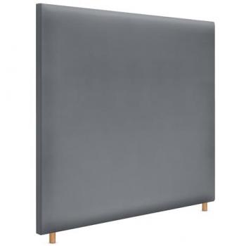 Cabecero Tapizado Aqualine Liso hasta el Suelo en Polipiel Gris (160x120cm, para camas 150/160)