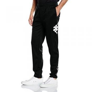 Kappa Biella - Pantalones deportivos para hombre, color negro, talla L