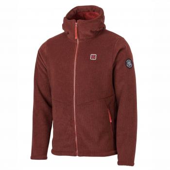 Chaqueta Interior Ternua Mahers con Capucha para Hombre - Marrón Oscuro, Rojo, XXL