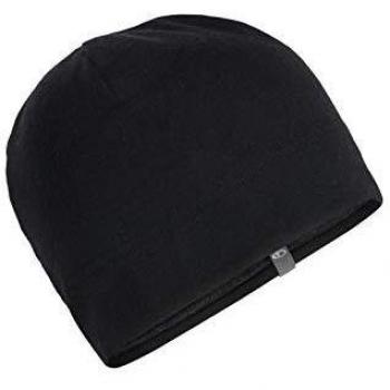 Icebreaker Mogul - Gorro Unisex de Lana Merino, Unisex Adulto, Gorro, 104498, Negro, Talla única