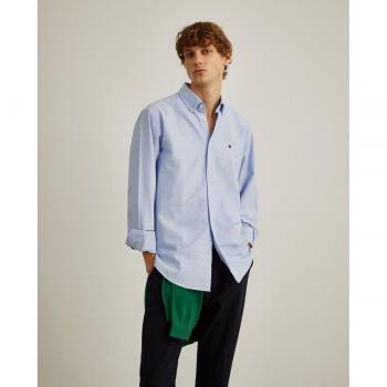 Camisa de hombre Lion of Porches en algodón, corte regular, color azul