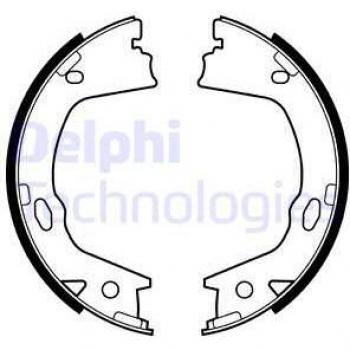 Juego de zapatas de freno DELPHI LS2153 para freno de estacionamiento, incluye componentes para frenos de tambor