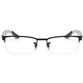 Ray-Ban - RX 8412,Geométrico metal hombre, Negro, 52 mm