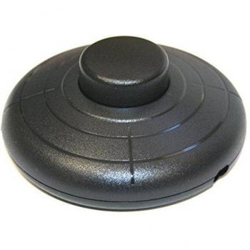 Interruptor Pulsador de sobremesa o pie 2A/250V, color negro Electro DH 11.645.P/N 8430552118861