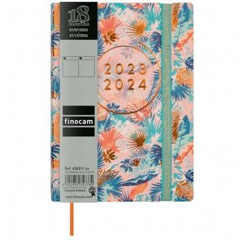 Agenda Finocam 18 Meses Mara Y4 2023-2024 1 Día por Página Multilingüe Girl 120x170 mm Multicolor