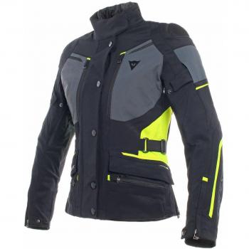 Chaqueta Textil Dainese Carve Master 2 GTX para Mujer Negra/Neón Amarillo Talla 40